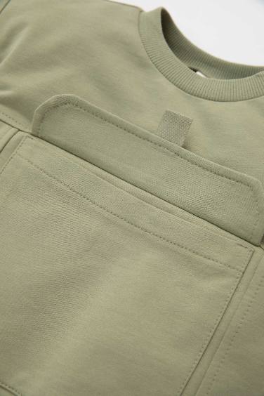 طقم بيبي اولادي سويت شيرت وسويت بانتس - قطعتين