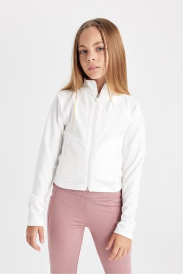 Girl College Collar Bomber Cardigan