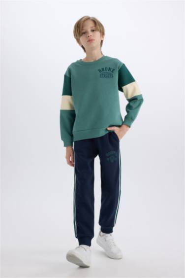 سروال قماش سميك قصة عادية