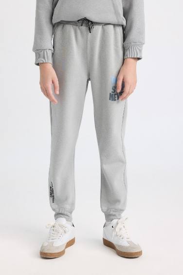 سروال سويت بانتس ولادي قماش سميك قصة عادية ورجل مطاطي