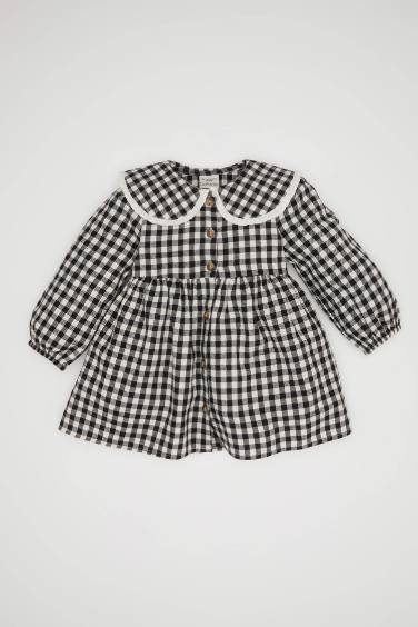 Baby Girl Plaid Patterned Flannel Dress