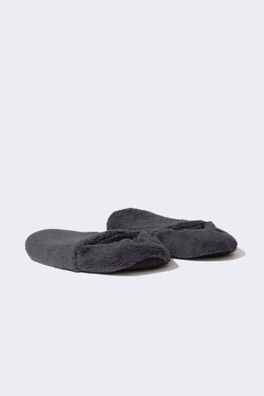 Man Flat Sole Plush Home Slippers