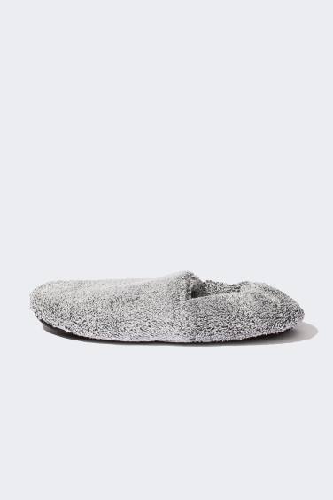 Man Flat Sole Plush Home Slippers