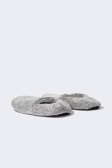 Man Flat Sole Plush Home Slippers