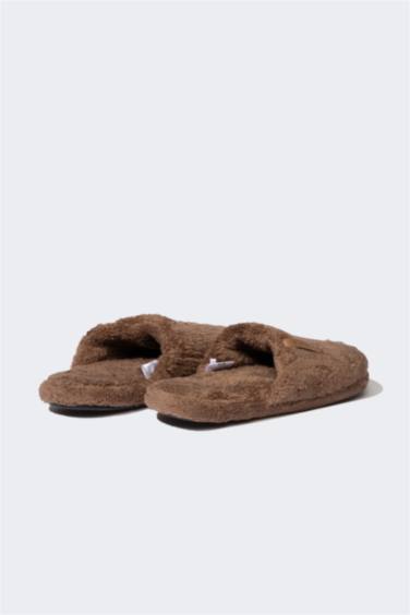 Man Flat Sole Plush Home Slippers