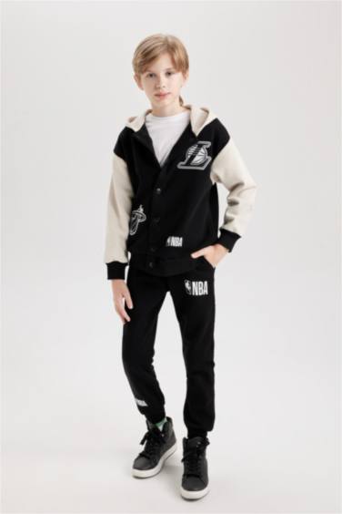 Erkek Çocuk NBA Current Teams Beli Paçası Lastikli Cepli Jogger Eşofman Altı