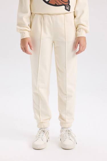 بنطلون سويت بانتس بناتي جوجر بيزك ورجل مطاطي