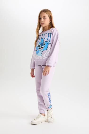 Girl Disney Lilo & Stitch Elastic Waist Standard Fit Jogger Sweatpants