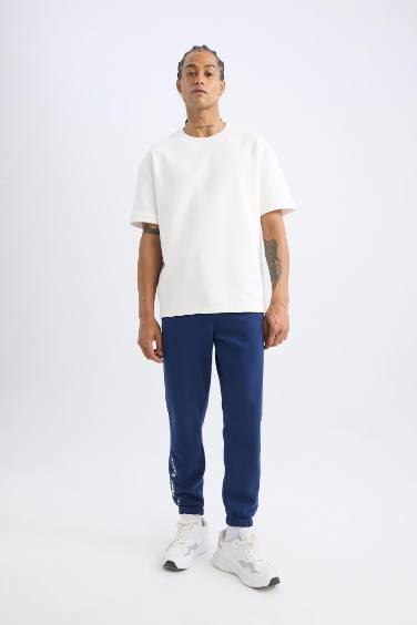 DeFactoFit NBA Los Angeles Lakers Standard Fit Laced Thick Jogger Sweatpants