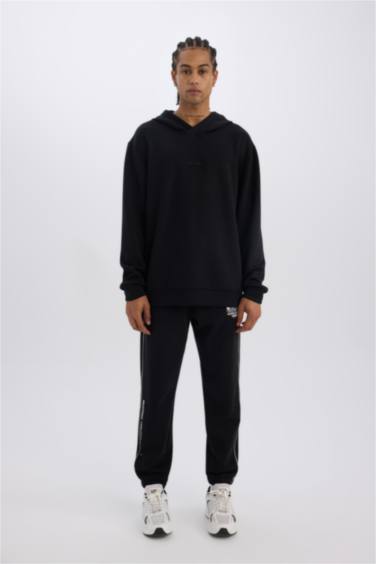 DeFactoFit Kalın Jogger Eşofman Altı NBA Wordmark Standart Fit Cepli Esnek Bantlı Paça