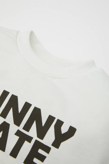 Baby Boy Printed Thin Sweatshirt Bottom 2 Piece Set