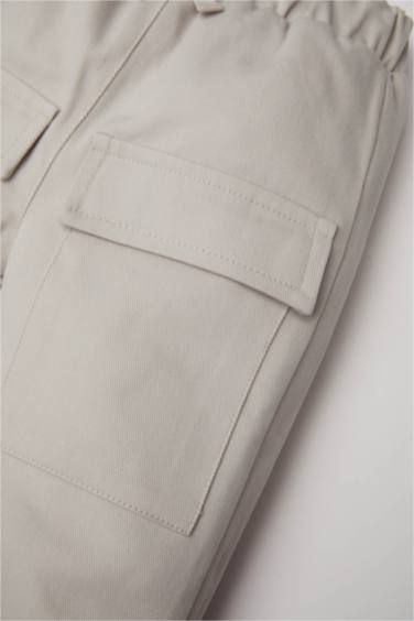 بنطلون بيبي اولادي كارجو جبردين قصة عادية بجيب