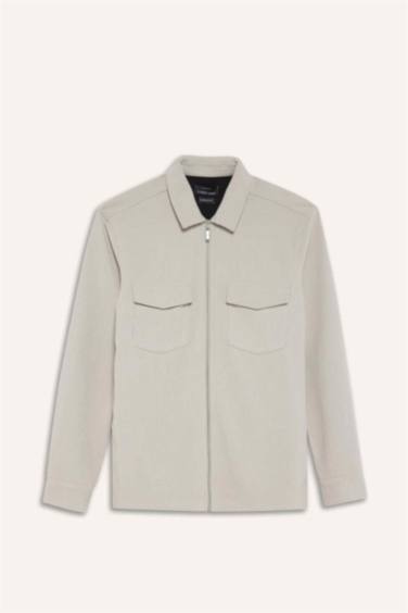 Regular Fit Long Sleeve Overshirt