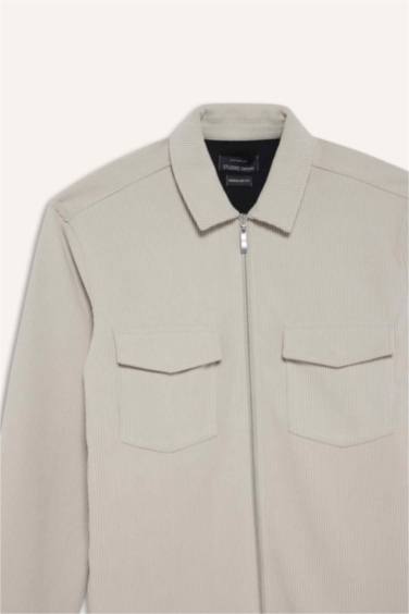 Regular Fit Long Sleeve Overshirt