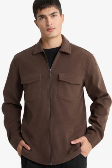 Regular Fit Long Sleeve Overshirt