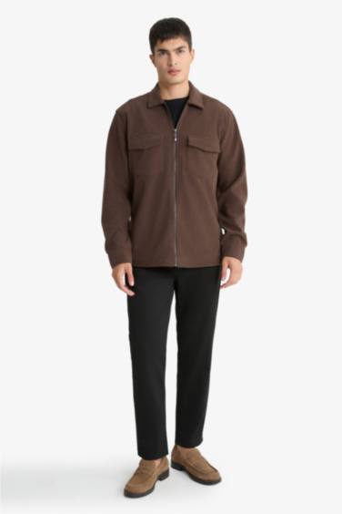 Regular Fit Long Sleeve Overshirt