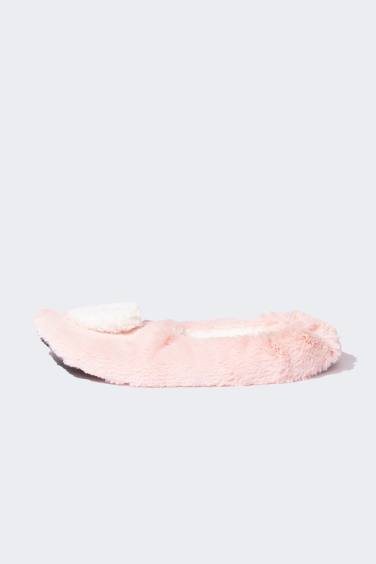 حذاء منزلي نسائي قطيفة بكعب مسطح