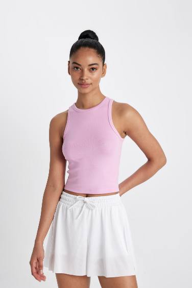 DeFactoFit Crew Neck Modal Tank Top