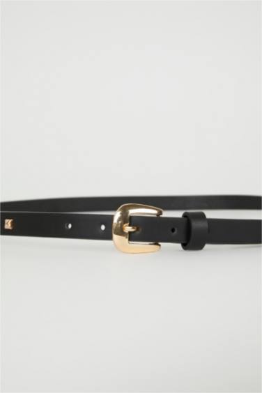 حزام كلاسيكي نسائي جلد صناعي - قطعتين