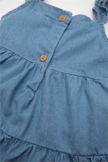 Baby Girl Strappy Denim Dress