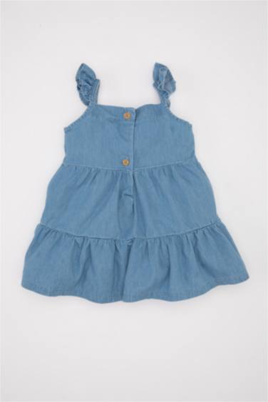 Baby Girl Strappy Denim Dress