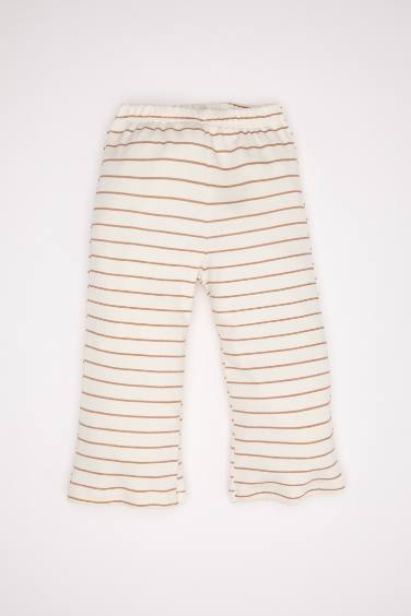 طقم بيجاما بيبي اولادي مخطط قصة عادية - قطعتين