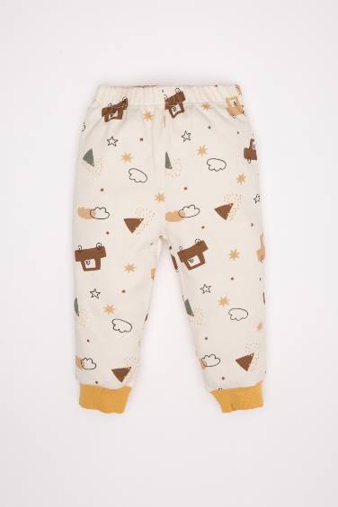 طقم بيجاما بيبي اولادي قصة عادية بطبعة سيارة - قطعتين