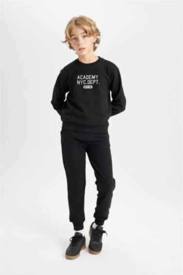 Boy Printed Sweatshirt Sweatpants 2 Piece Set