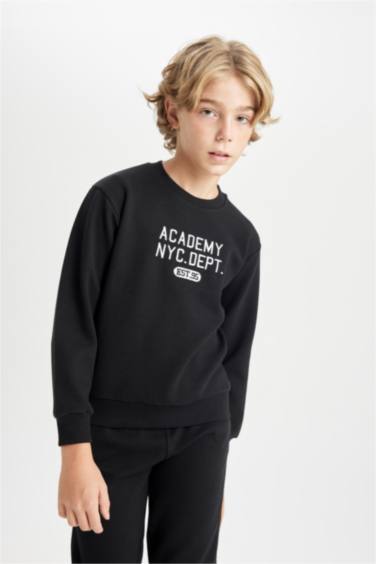 Boy Printed Sweatshirt Sweatpants 2 Piece Set