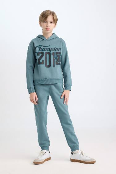 Boy Sweatshirt Elastic Waist Sweatpants 2 Piece Set