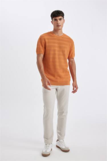 تيشيرت تريكو قصة عادية بياخة مستديرة