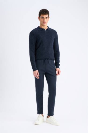 Standart Fit Polo Yaka Triko Kazak