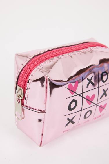 Кошелек с принтом на молнии для женщин