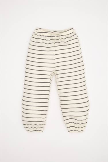 2 piece Regular Fit Crew Neck Striped Knitted Pyjamas