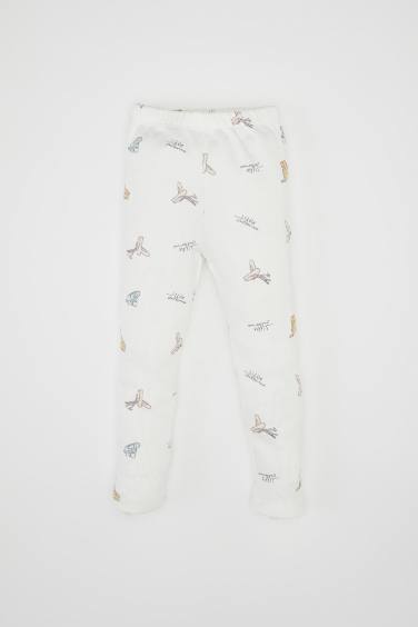 طقم بيجاما بناتي ريبانا برقبة مستديرة - قطعتين