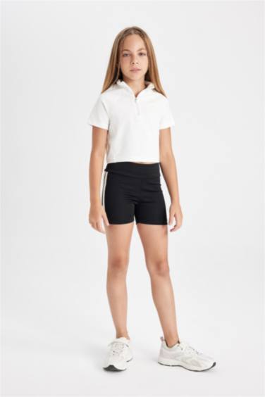 Girl Relax Fit Crew Neck Plush T-Shirt