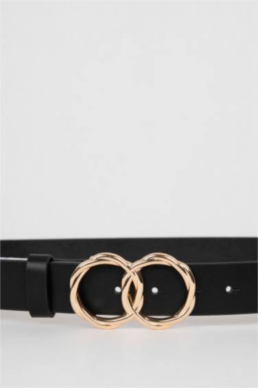 حزام كلاسيكي نسائي جلد صناعي