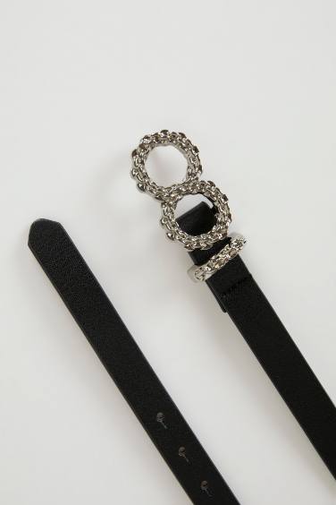 حزام نسائي من جلد صناعي