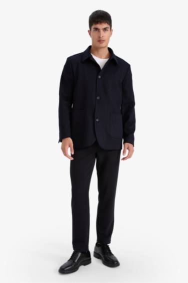 Tailored Fit Straight Leg Trousers