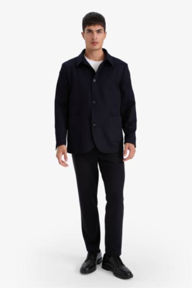 Tailored Fit Straight Leg Trousers