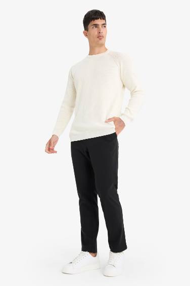 Tailored Regular Fit Straight Leg Trousers