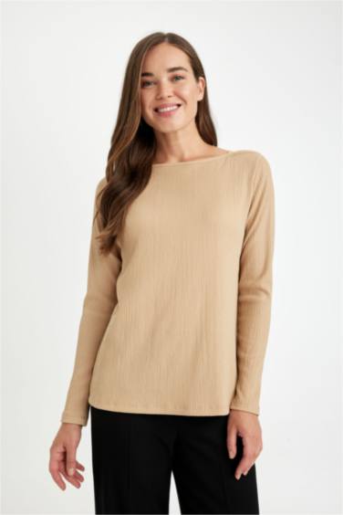 تيشيرت ردن طويل قصة عادية بياخة قارب