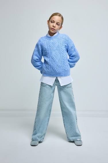 سروال واسع واسع بجيب