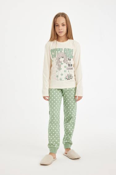 Girl Printed 2 Piece Pajama Set