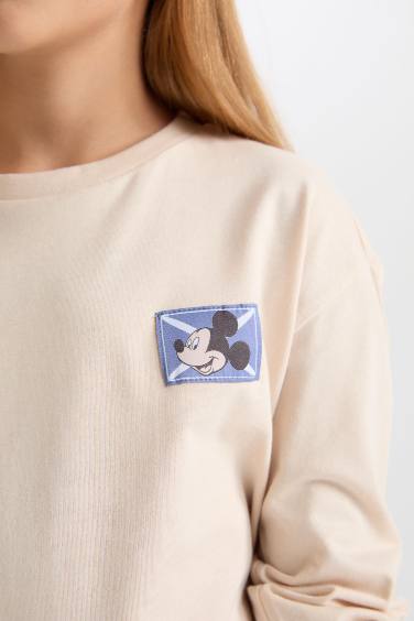 Girl Disney Mickey & Minnie Regular Fit 2 Piece Pajama Set