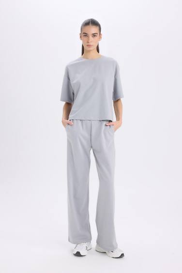 سروال سويت بانتس واسع بجيب