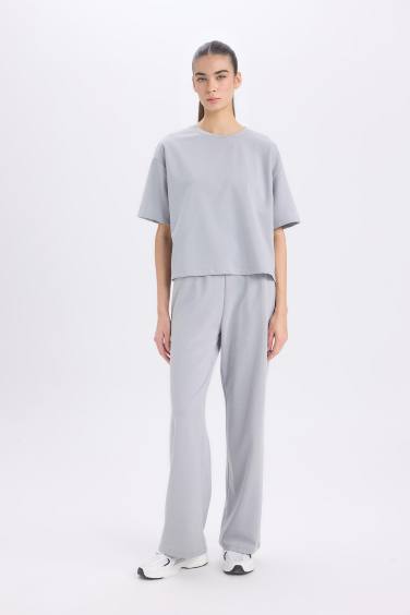 سروال سويت بانتس واسع بجيب