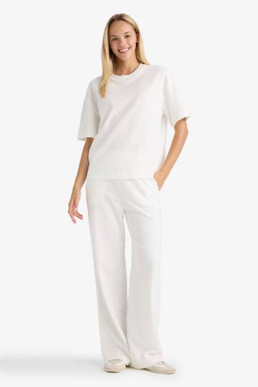 Straight Fit Pockets Basic Sweatpants