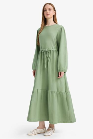 Regular Fit Crew Neck Dress