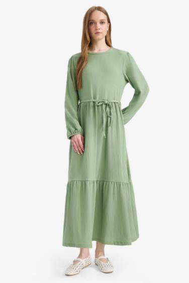 Regular Fit Crew Neck Dress